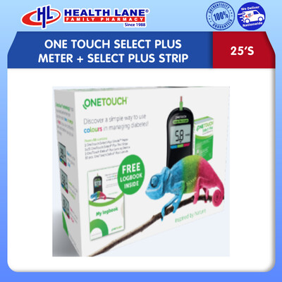 ONE TOUCH SELECT PLUS METER + SELECT PLUS STRIP 25'S